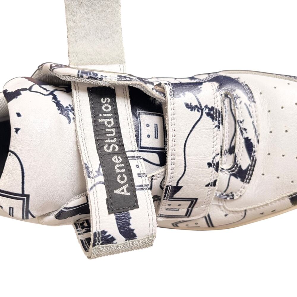 Acne White and Black Sneakers